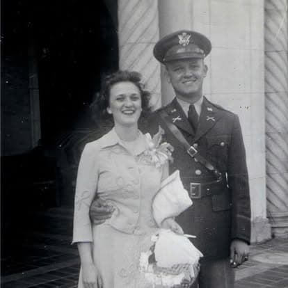 A vintage family photo from the album