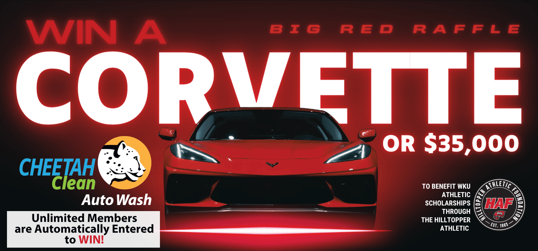 Attention Unlimited Members - Win this Corvette! Rules and Regulations 2024