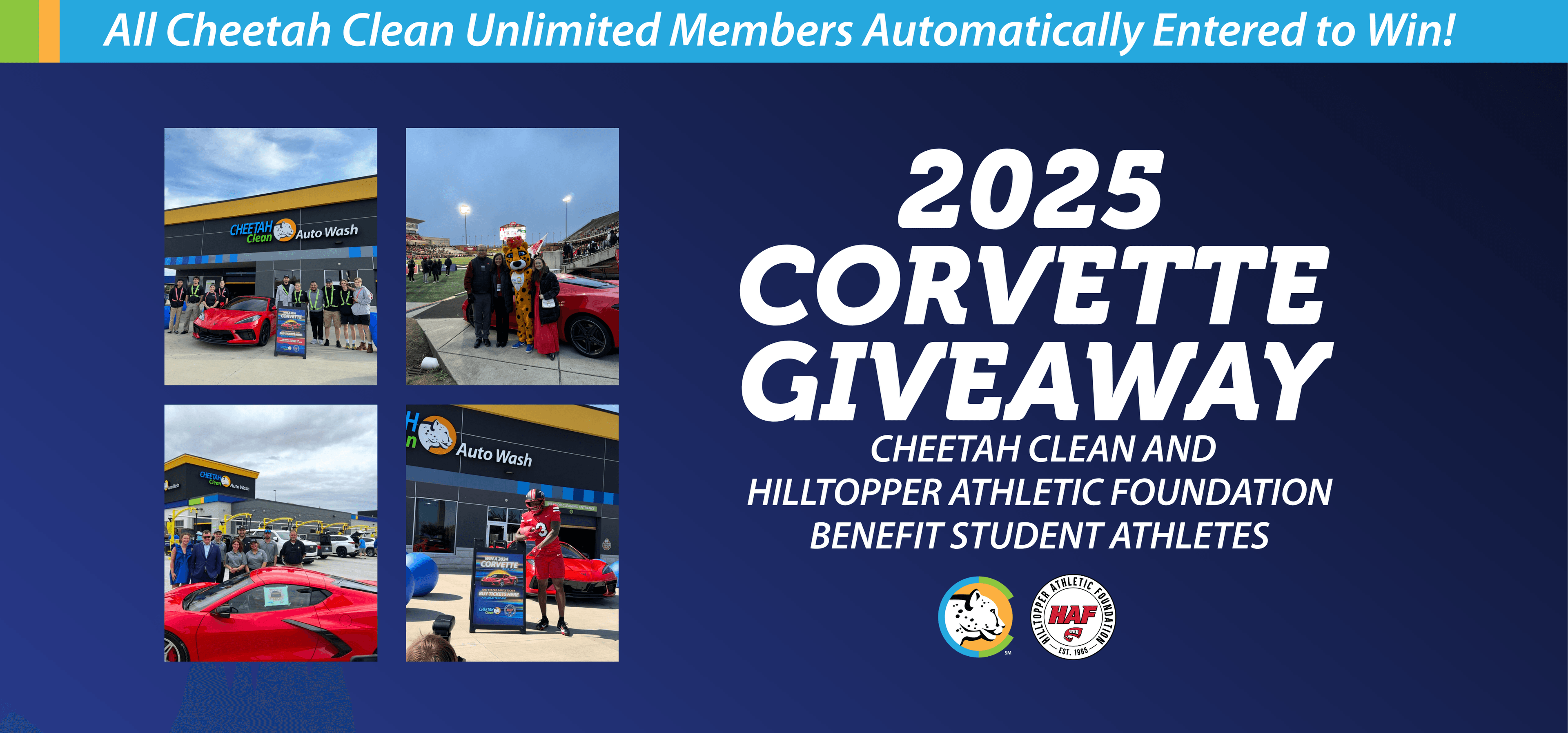 Cheetah Clean + Hilltoper Athletic Foundation Corvette Giveaway 2025!
