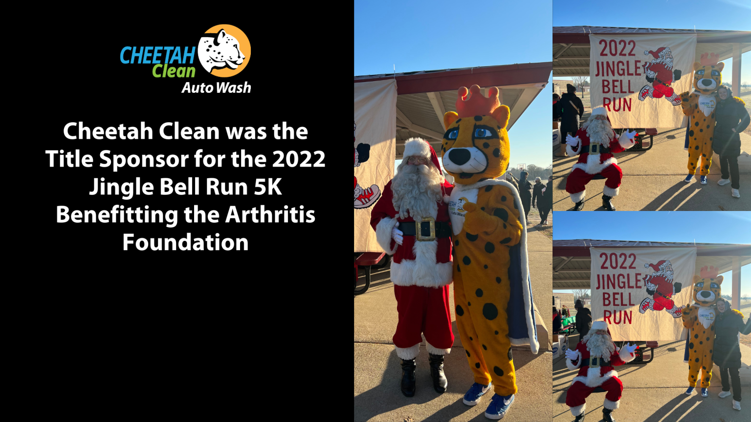 Cheetah Clean served as the Title Sponsor for the 2022 Jingle Bell Run
